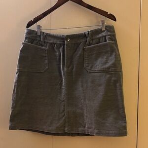 Merrell Charcoal Corduroy Mini Skirt Size 14
